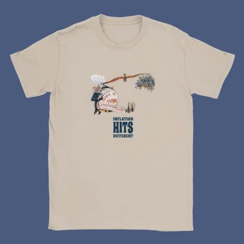 Vintage Political Cartoon T-Shirt – Inflation Humor, Unisex Fit