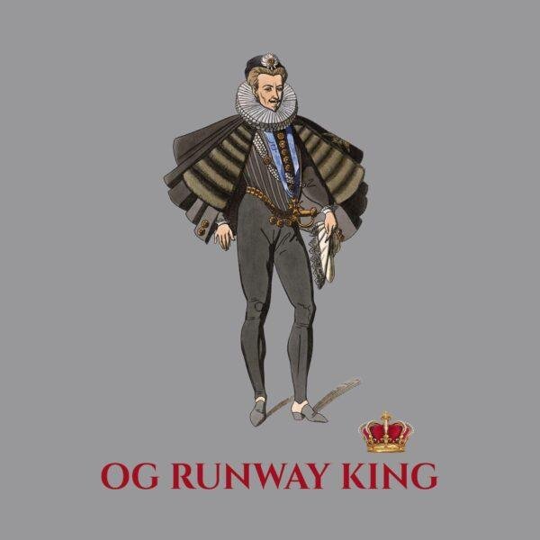 Henry III 'OG Runway King' Meme T-Shirt – Vintage Art Parody Tee