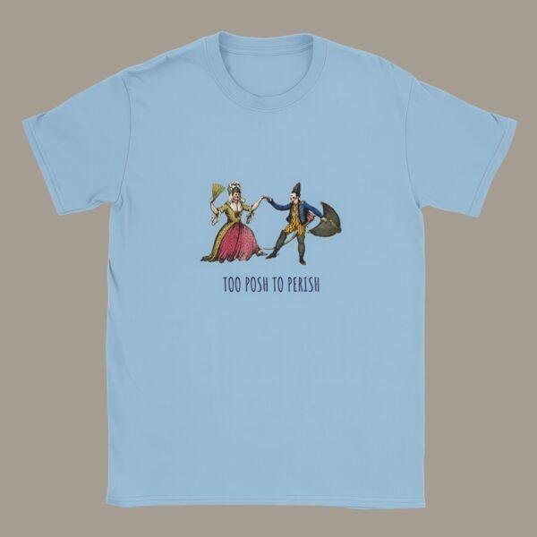 William Heath Too Posh T-Shirt – White Elephant Gift, Political Cartoon Art, Vintage Satire Tee