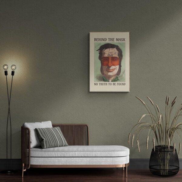 Phrenology Caricature Art Print: Vintage Satirical Decor