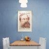 Satirical Artwork, Dark Academia Art: “Big Beard Energy – Questionable Decisions” – Phrenology Head Print