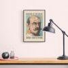 Satirical Artwork, Dark Academia Art: “Master of Big Ideas – Zero Execution” – Phrenology Head Print