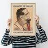 Vintage Phrenology Satire Poster - Political Caricature by Belloguet