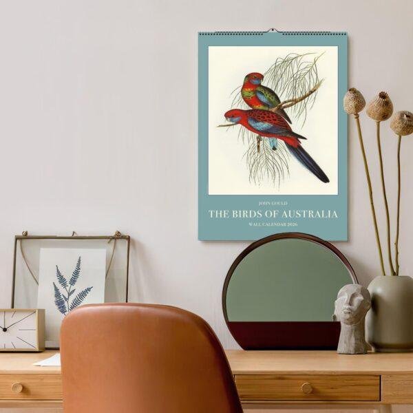 Birds of Australia Wall Calendar – John Gould Art, Ornithology Gift, Semi-Glossy Paper