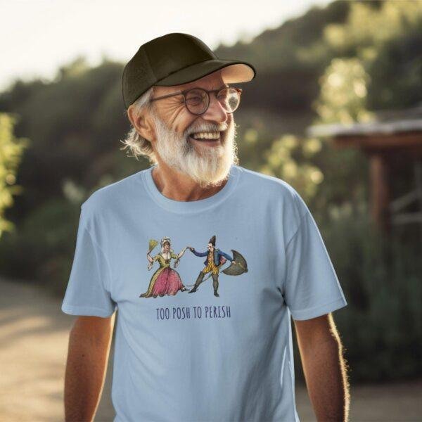 William Heath Too Posh T-Shirt – White Elephant Gift, Political Cartoon Art, Vintage Satire Tee