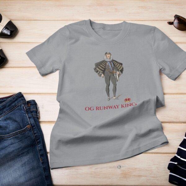 Henry III 'OG Runway King' Meme T-Shirt – Vintage Art Parody Tee