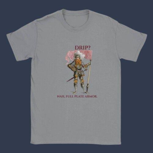 Swiss Guard Meme T-Shirt, Medieval Humor Tee, Vintage Art Parody