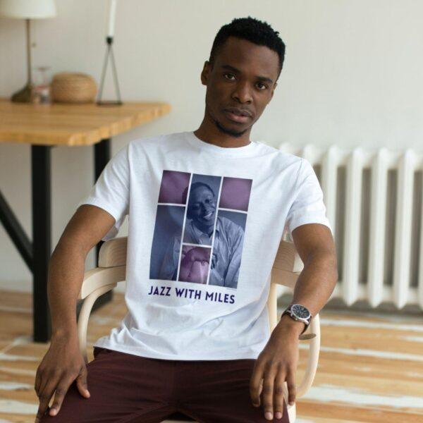 Miles Davis - Musician Tee, Music Legend, Jazz Trumpet, Short Sleeve T-Shirt
