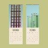 Modern Architecture Wall Calendar – Urban Photography, Industrial Style, Architect Gift, Slimeline