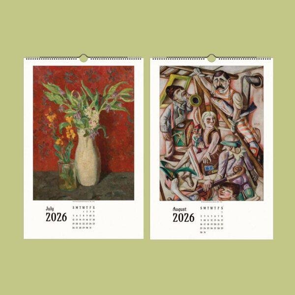 Max Beckmann Wall Calendar – German Artist, New Objectivity, Expressionist Art, Semi-Glossy Paper