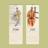 Parisian Elegance Wall Calendar – Marie-Louise Carven Fashion Art, Stylish Calendar Gift for Fashion Lovers, Women's Clothing Illustration