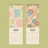 Furuya Korin Wall Calendar – Japanese Artist, Woodblock Print, Meiji Period, Semi-Glossy Paper