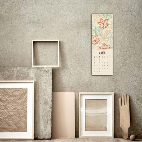 Furuya Korin Wall Calendar – Japanese Artist, Woodblock Print, Meiji Period, Semi-Glossy Paper