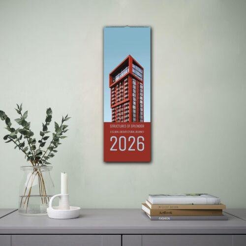Modern Architecture Wall Calendar – Urban Photography, Industrial Style, Architect Gift, Slimeline