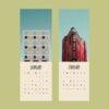 Modern Architecture Wall Calendar – Urban Photography, Industrial Style, Architect Gift, Slimeline