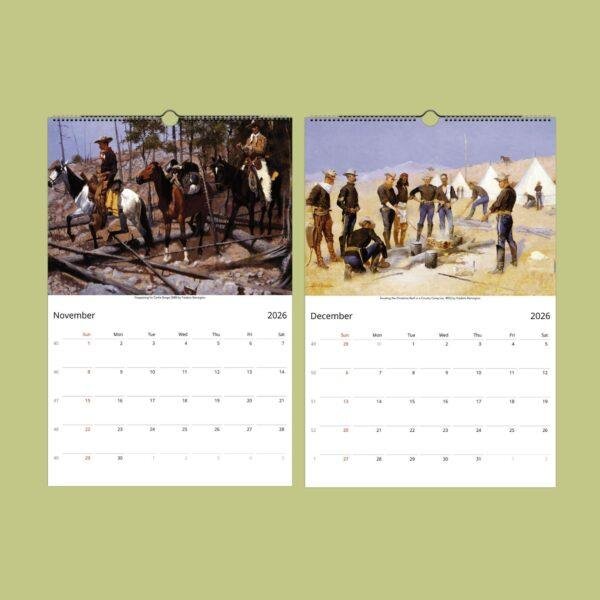 Frederic Remington Wall Calendar – Native American Art, Semi-Glossy Paper