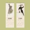 Parisian Elegance Wall Calendar – Marie-Louise Carven Fashion Art, Stylish Calendar Gift for Fashion Lovers, Women's Clothing Illustration