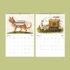 Surrealist Wall Calendar - Dali-Inspired Monthly Planner, Semi-glossy silk paper