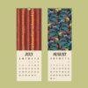 Art Deco Floral Wall Calendar – French Artist, Édouard Bénédictus, Semi-Glossy Paper