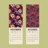 Art Deco Floral Wall Calendar – French Artist, Édouard Bénédictus, Semi-Glossy Paper