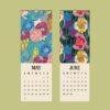 Art Deco Floral Wall Calendar – French Artist, Édouard Bénédictus, Semi-Glossy Paper