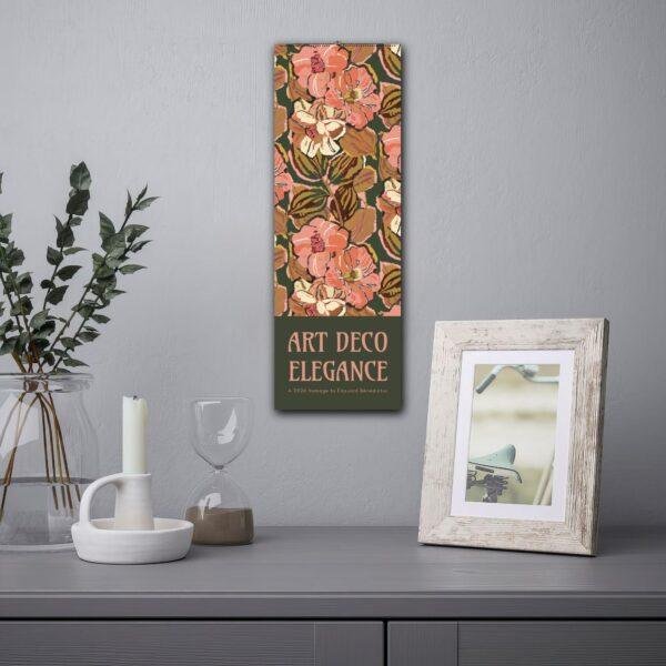 Art Deco Floral Wall Calendar – French Artist, Édouard Bénédictus, Semi-Glossy Paper