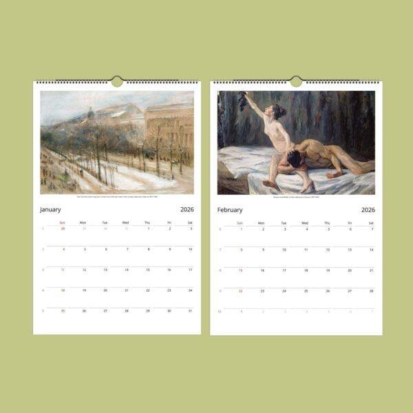 Max Liebermann Wall Calendar – German Artist, Impressionist Style, Art Collector, Semi-Glossy Paper