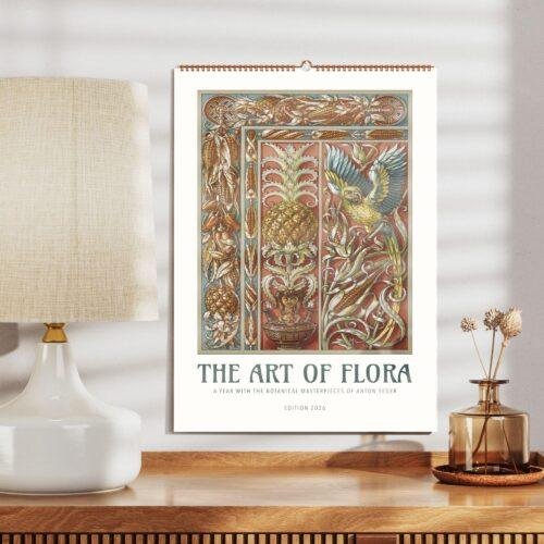 Décoration Murale Wall Calendar – Art Nouveau Artwork , Gift For Friend, Semi-Glossy Paper
