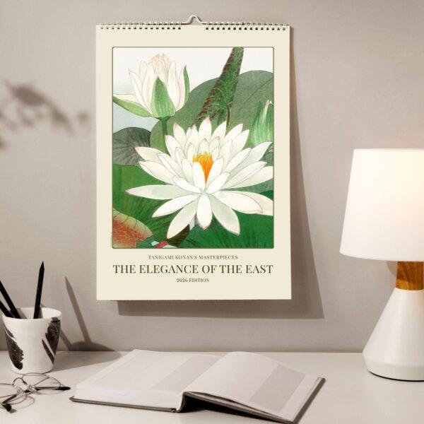 Eastern Elegance Wall Calendar – Tanigami Konan, Japanese Woodblock, Semi-Glossy Paper