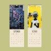 Street Art Calendar – Graffiti Painting, Urban Artist, Public Expression, Semi-Glossy Paper