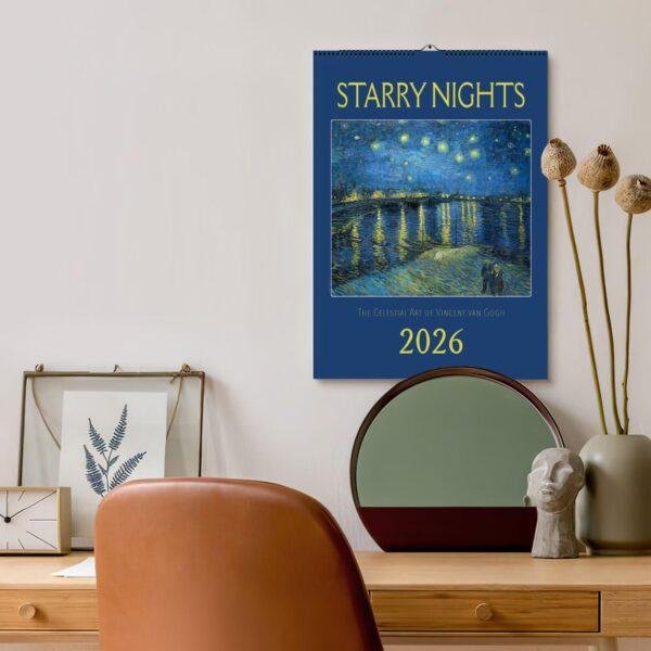 Vincent van Gogh Wall Calendar -Starry Night, Famous Painting, Semi-Glossy Paper