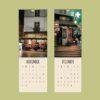 Parisian Dreams Wall Calendar – Paris Café Art, Eiffel Tower, Montmartre, Semi-Glossy Paper