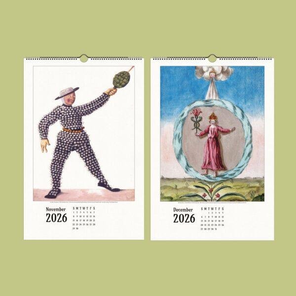 Ethereal Wonders – Wall Calendar of Renaissance Artwork & Medieval Craft, Semi-Glossy Paper