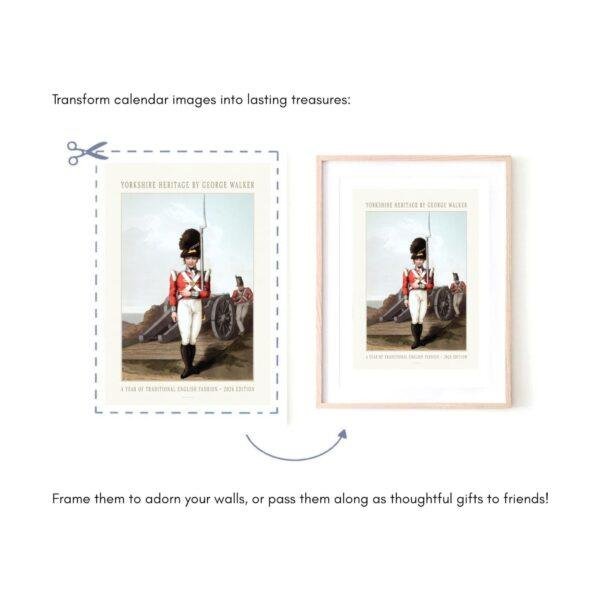 Costume of Yorkshire Wall Calendar – Traditional Cloth Dressers, History Lover Gift, Semi-Glossy Paper