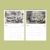 Currier & Ives Wall Calendar - American Artists, Heritage Decor, History Gift, Semi-Glossy Paper