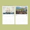 Currier & Ives Wall Calendar - American Artists, Heritage Decor, History Gift, Semi-Glossy Paper