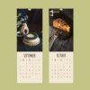 Whipped & Creamy Wall Calendar – Cream Cheese Cake, Gift For Cooks, Semi-Glossy Paper