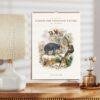 Oliver Goldsmith Wall Calendar – Historical Calendar, Georgian Era, 18th Century Nature Journal