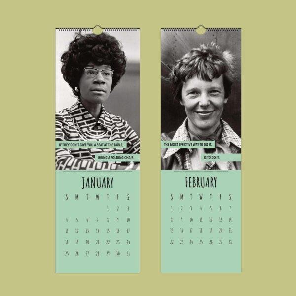 Empowering Women Wall Calendar - Female Empowerment, Motivational Quotes, Semi-Glossy Paper