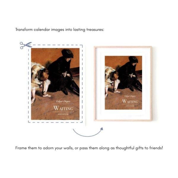 Edgar Degas Wall Calendar - Ballet Dancer, Impressionism Art, Semi-Glossy Paper