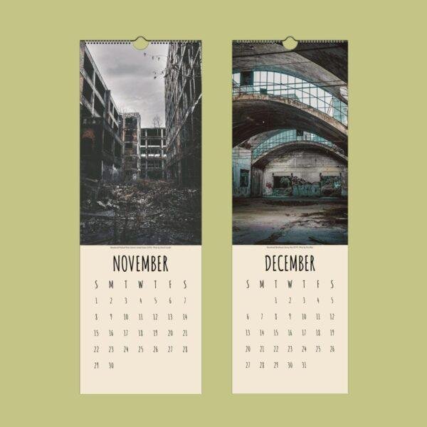 Echoes of the Forgotten Wall Calendar: Forgotten Places Photography, Perfect Calendar Gift for Urban Explorers and Wanderlust Enthusiasts