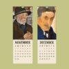 Art Nouveau Calendar – Ernest Biéler, Swiss Artist, Cultural Keepsake, Semi-Glossy Paper