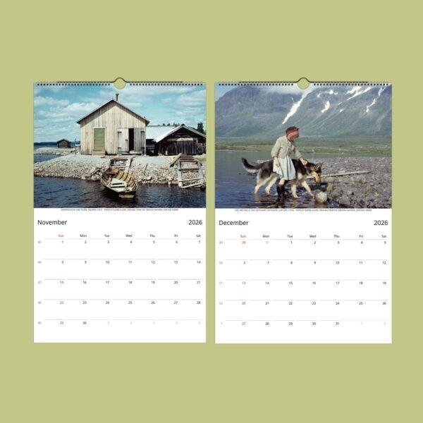 Swedish Calendar – Lapland Lakes Photography, Scandiavian Design, Semi-Glossy Paper