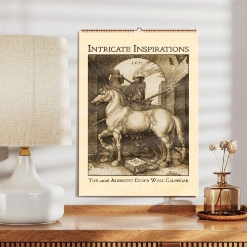 Albrecht Dürer Wall Calendar – German Renaissance Art, Dark Academia, Semi-Glossy Paper