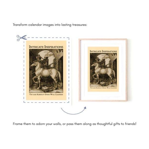 Albrecht Dürer Wall Calendar – German Renaissance Art, Dark Academia, Semi-Glossy Paper