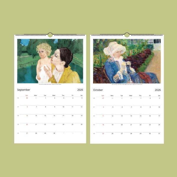 Mary Cassatt Wall Calendar – American Painter, French Impressionism, Female Artist Gift, Semi-Glossy Paper