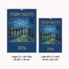 Vincent van Gogh Wall Calendar -Starry Night, Famous Painting, Semi-Glossy Paper