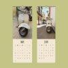 Vespa Adventures Wall Calendar - Italian elegance & Urban Freedom, Slimeline