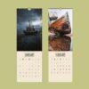 Shipwreck Beach Wall Calendar – Haunted Places, Lost Civilization, Underwater Ruins, Semi-Glossy Paper
