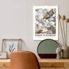 Insect Calendar - Plant and Insect Art by Jules Rothschild, Semi-Glossy Paper
